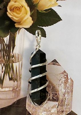 Black Agate Wire Wrapped Pendants - Soul Sparks