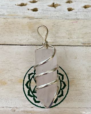 Crystal Quartz Wire Wrapped Pendant - Soul Sparks