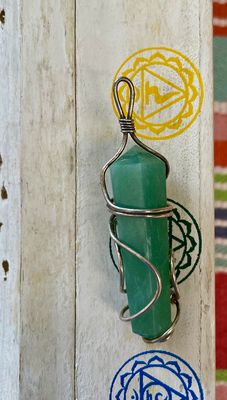 Green Aventurine Wire Wrapped Pendants - Soul Sparks