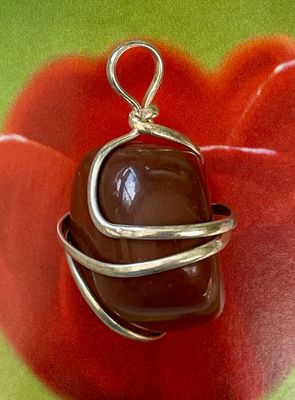 Red Jasper Wire Wrapped Pendant - Soul Sparks